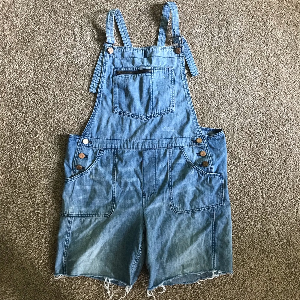 Madewell Jean Overall Shorts